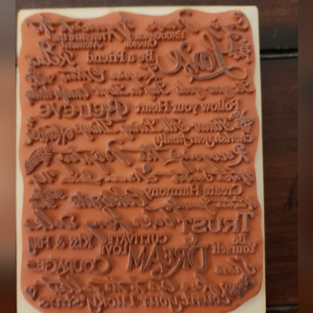3 XL Inspirational Wooden Stamps - Picture 2 of 6